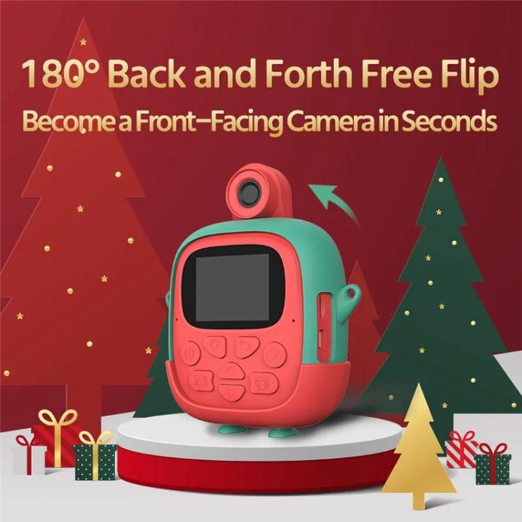 A19B 2-inch IPS Christmas Kids Instant Print Camera with Silicone Case