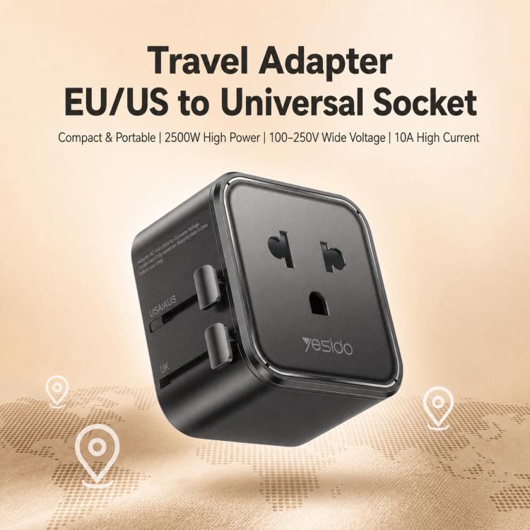 Yesido MC46 Portable Universal Travel Adapter, MC46