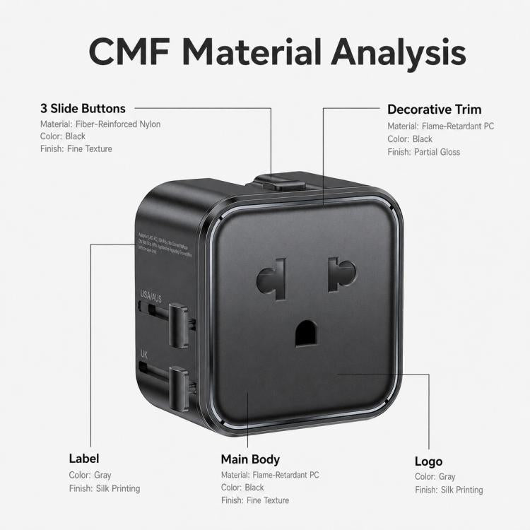 Yesido MC46 Portable Universal Travel Adapter, MC46