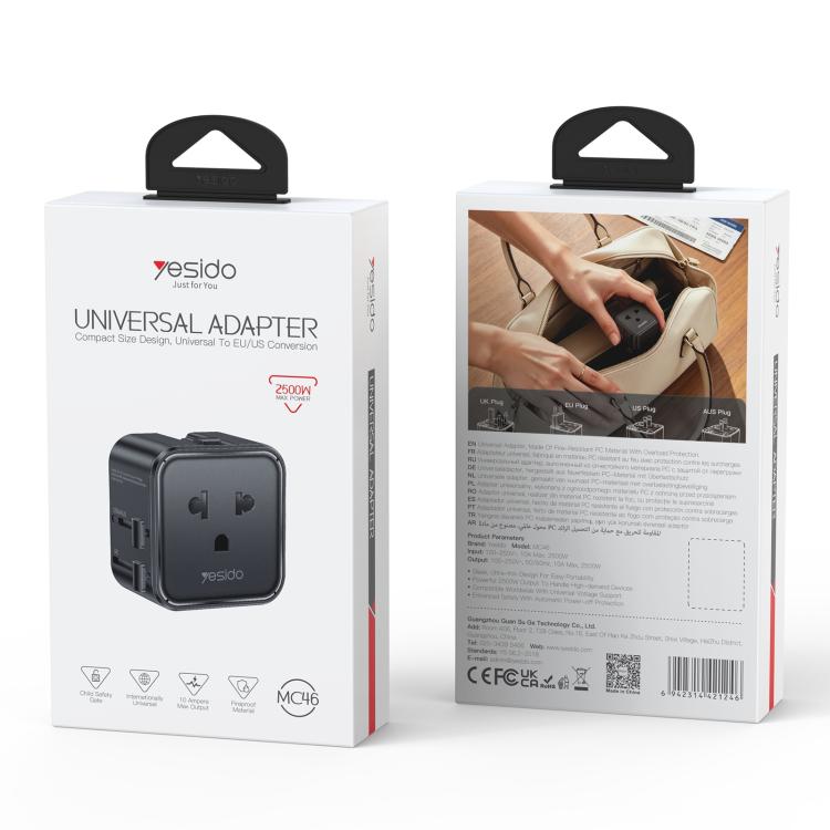 Yesido MC46 Portable Universal Travel Adapter, MC46