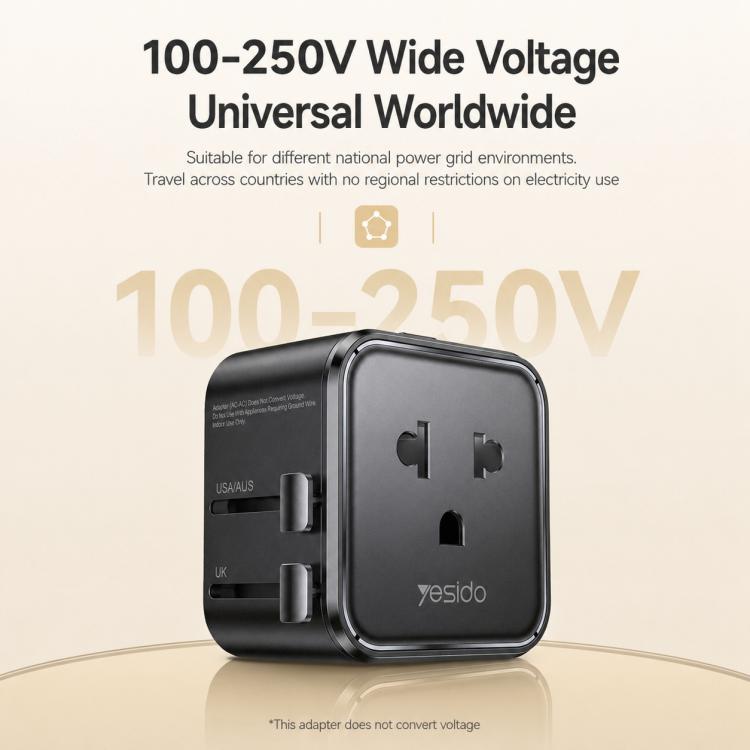 Yesido MC46 Portable Universal Travel Adapter, MC46