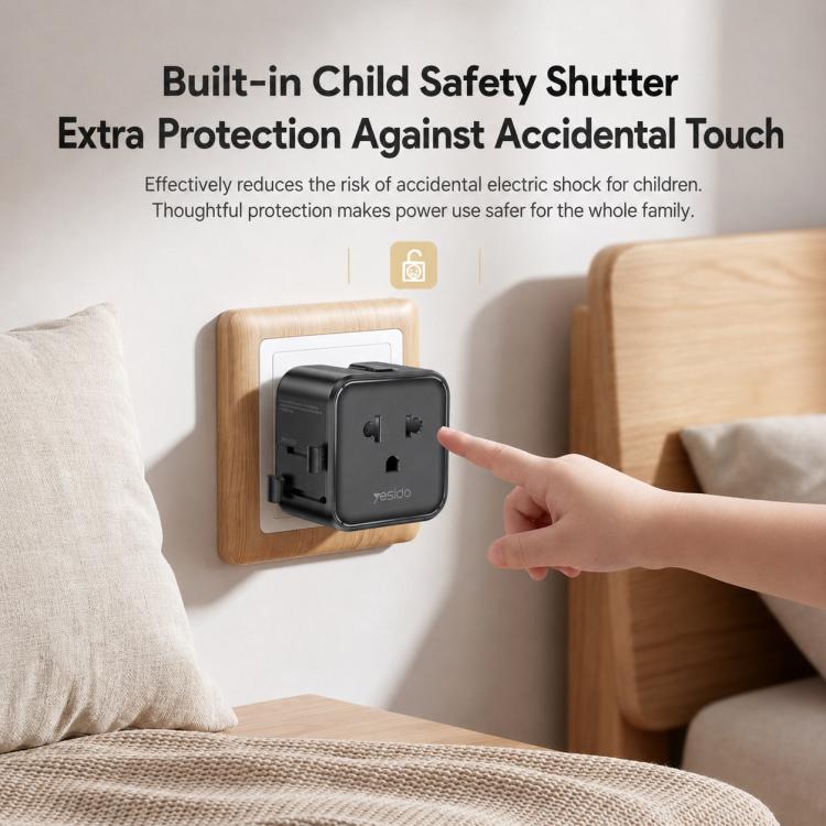 Yesido MC46 Portable Universal Travel Adapter, MC46