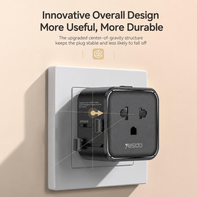 Yesido MC46 Portable Universal Travel Adapter, MC46