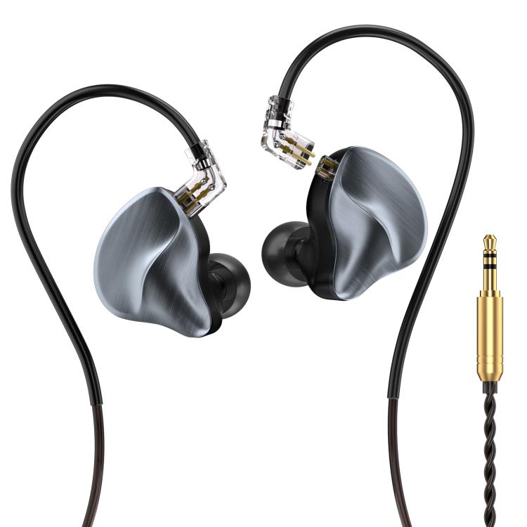 W048 Knowles Balanced Armature Dual-Pin Replaceable Cable In-Ear HiFi Wired Earphone, W048(Grey)