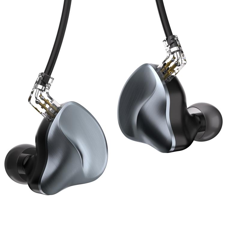 W048 Knowles Balanced Armature Dual-Pin Replaceable Cable In-Ear HiFi Wired Earphone, W048(Grey)
