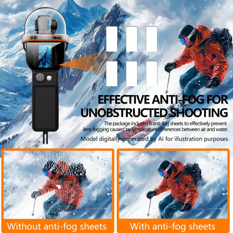 RedPepper 30m Diving Waterproof Action Camera Housing Cover, For DJI Omos Pocket 3