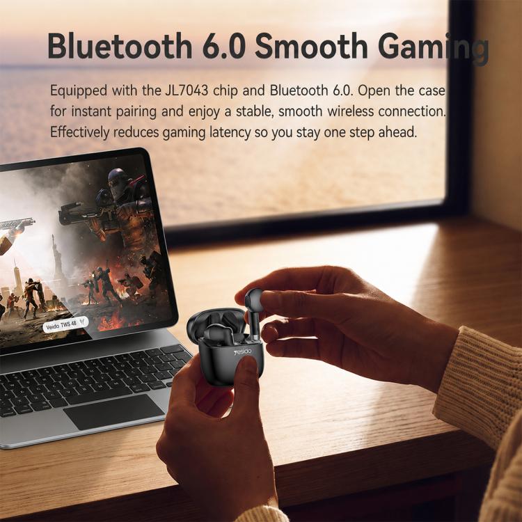 Yesido TWS48 Semi-in-ear TWS Bluetooth Earphone, TWS48