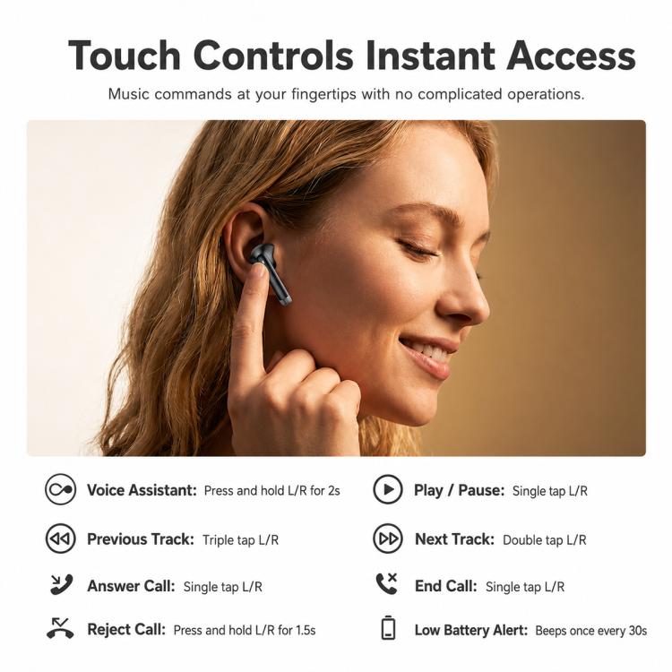 Yesido TWS48 Semi-in-ear TWS Bluetooth Earphone, TWS48