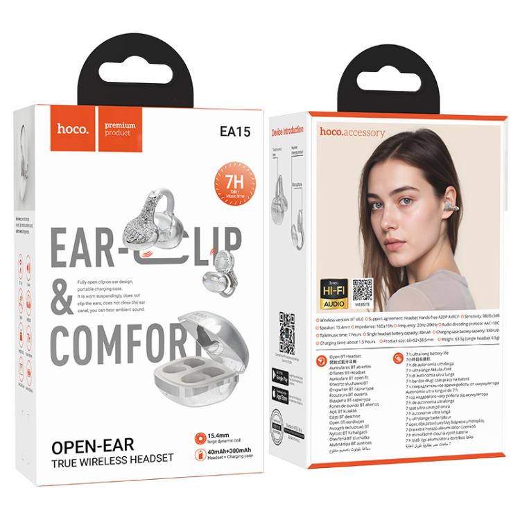 hoco EA15 Triumph Clip-on True Wireless Bluetooth Earphone