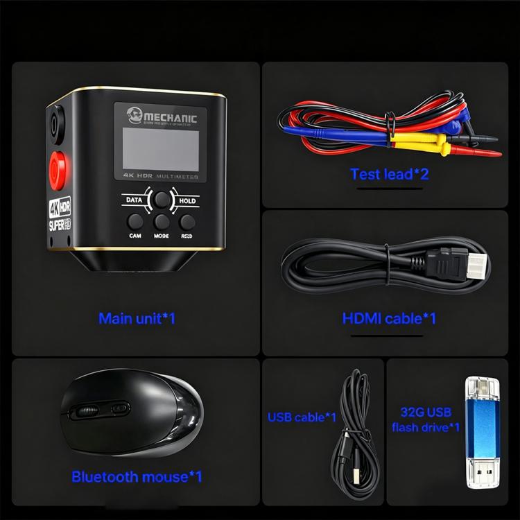 MECHANIC Action 2 Pro 4K HD Industrial Microscope Camera Supports Multimeter Measurement