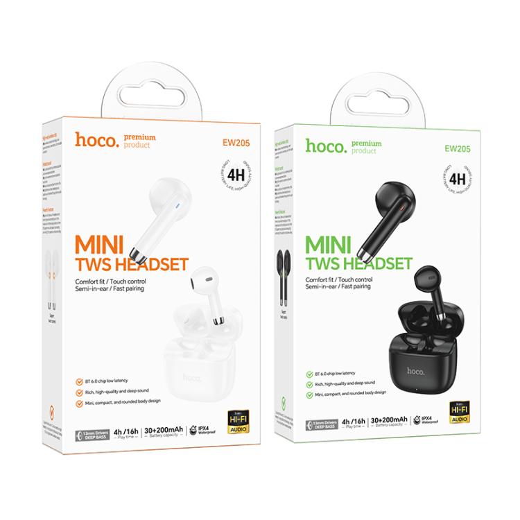 hoco EW205 Peaceful True Wireless BT Earphones, EW205