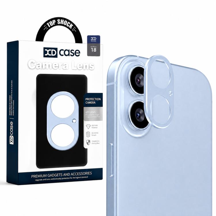 XDcase Metal Flat & Hollow Camera Lens Protector, For iPhone 18, For iPhone 18 Pro, For iPhone 18 Pro Max