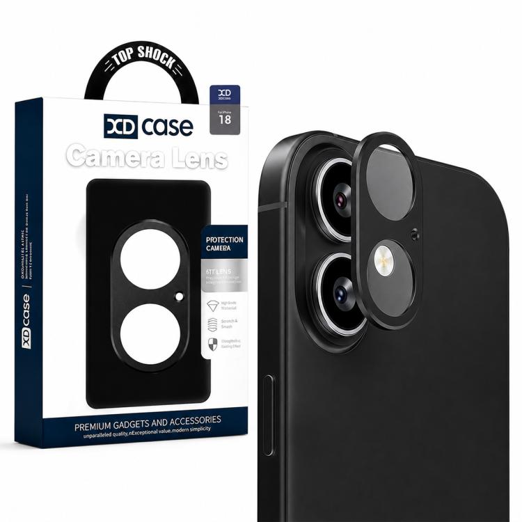 XDcase Metal Flat & Hollow Camera Lens Protector, For iPhone 18, For iPhone 18 Pro, For iPhone 18 Pro Max