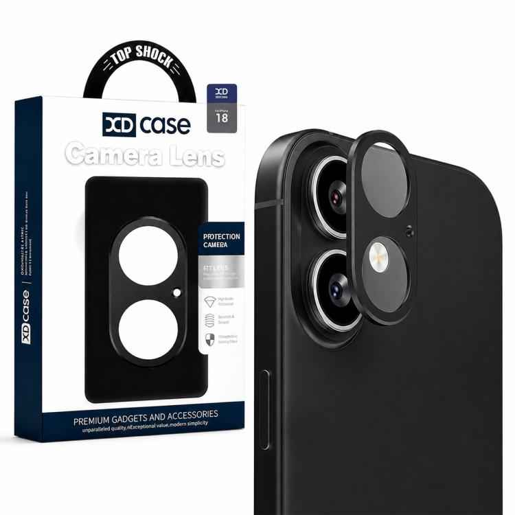 XDcase Metal Flat & Hollow Camera Lens Protector, For iPhone 18, For iPhone 18 Pro, For iPhone 18 Pro Max