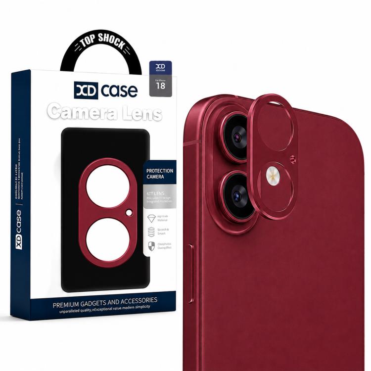 XDcase Metal Flat & Hollow Camera Lens Protector, For iPhone 18, For iPhone 18 Pro, For iPhone 18 Pro Max