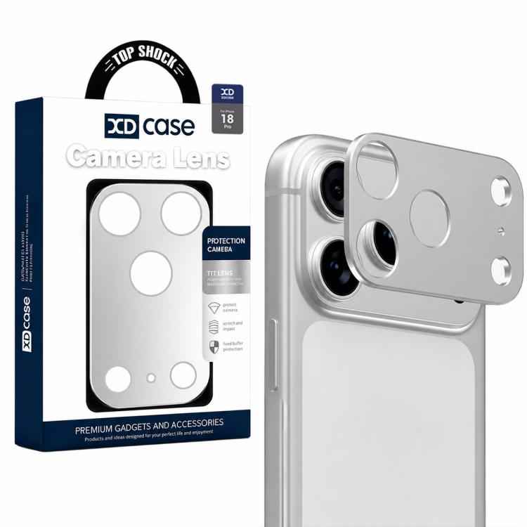 XDcase Metal Flat & Hollow Camera Lens Protector, For iPhone 18, For iPhone 18 Pro, For iPhone 18 Pro Max