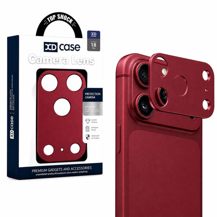 XDcase Metal Flat & Hollow Camera Lens Protector, For iPhone 18, For iPhone 18 Pro, For iPhone 18 Pro Max