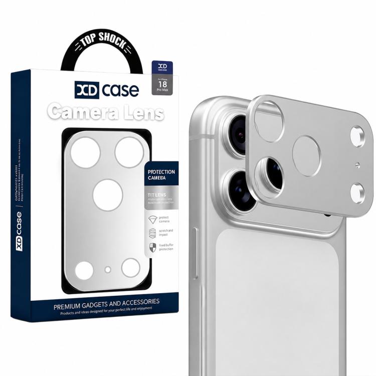 XDcase Metal Flat & Hollow Camera Lens Protector, For iPhone 18, For iPhone 18 Pro, For iPhone 18 Pro Max