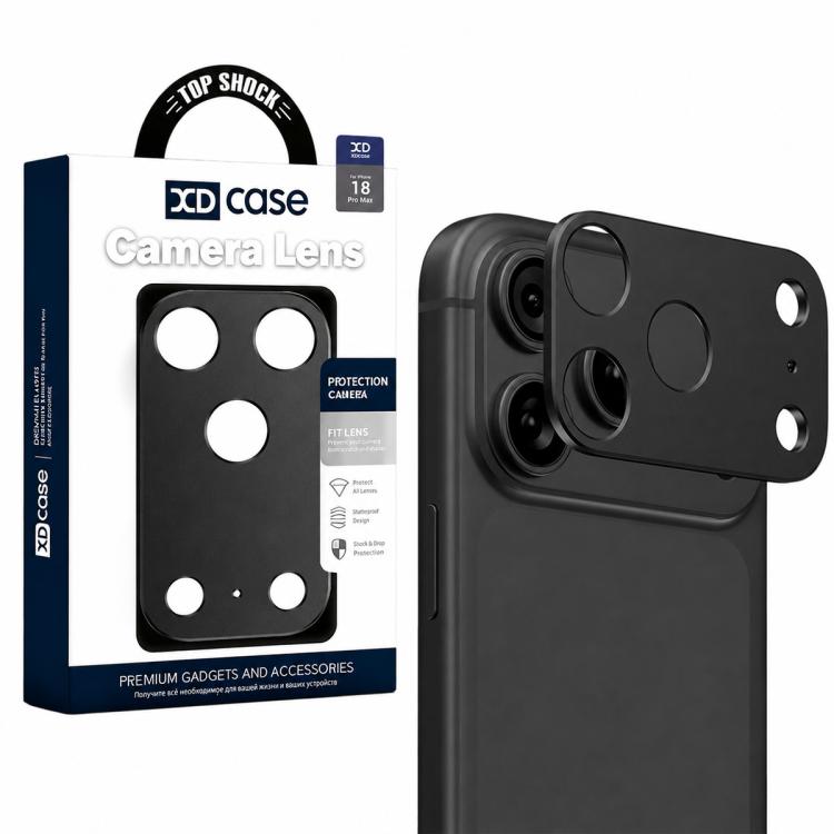 XDcase Metal Flat & Hollow Camera Lens Protector, For iPhone 18, For iPhone 18 Pro, For iPhone 18 Pro Max