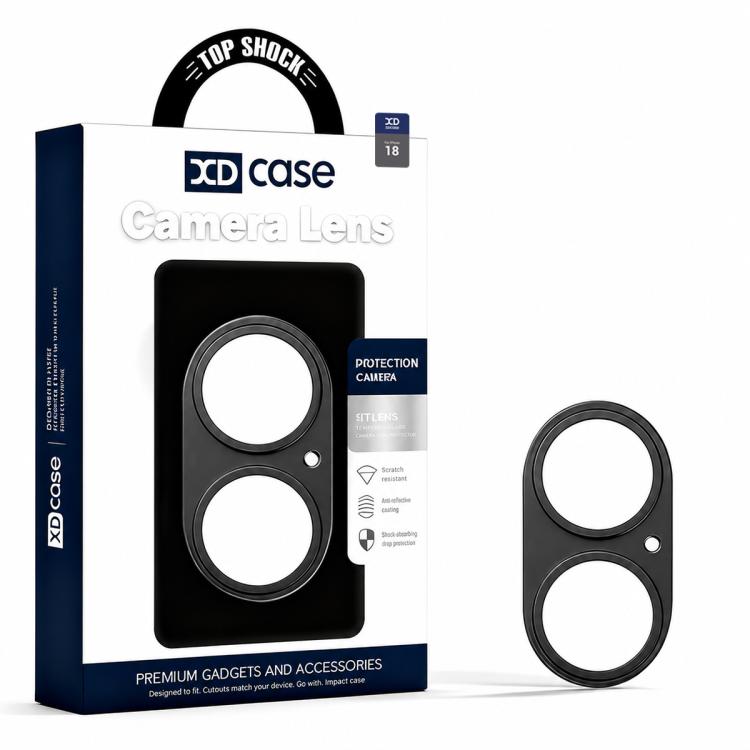 XDcase Titanium Alloy Hollow Camera Lens Protector, For iPhone 18, For iPhone 18 Pro, For iPhone 18 Pro Max