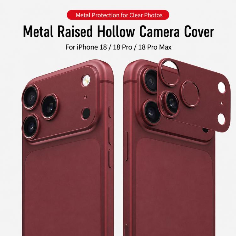 XDcase Titanium Alloy Hollow Camera Lens Protector, For iPhone 18 Pro, For iPhone 18 Pro Max