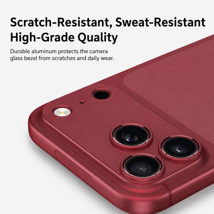 XDcase Titanium Alloy Hollow Camera Lens Protector, For iPhone 18, For iPhone 18 Pro, For iPhone 18 Pro Max