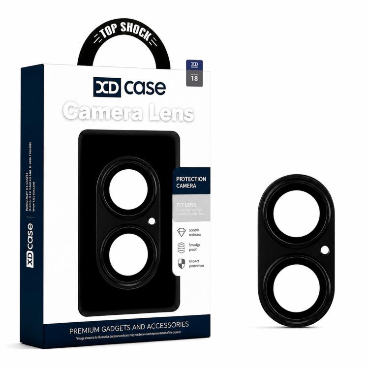 XDcase Armor Full-Coverage Frosted Metal Camera Lens Ring Film, For iPhone 18, For iPhone 18 Pro, For iPhone 18 Pro Max