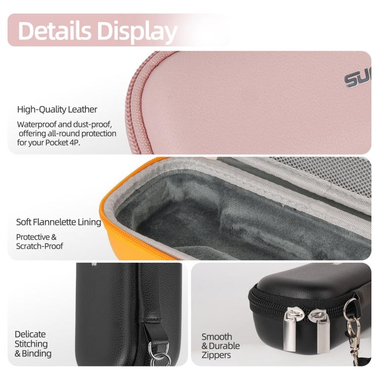 Sunnylife Colorful Protective Organizer Standard Combo Bag, For DJI Osmo Pocket 4P