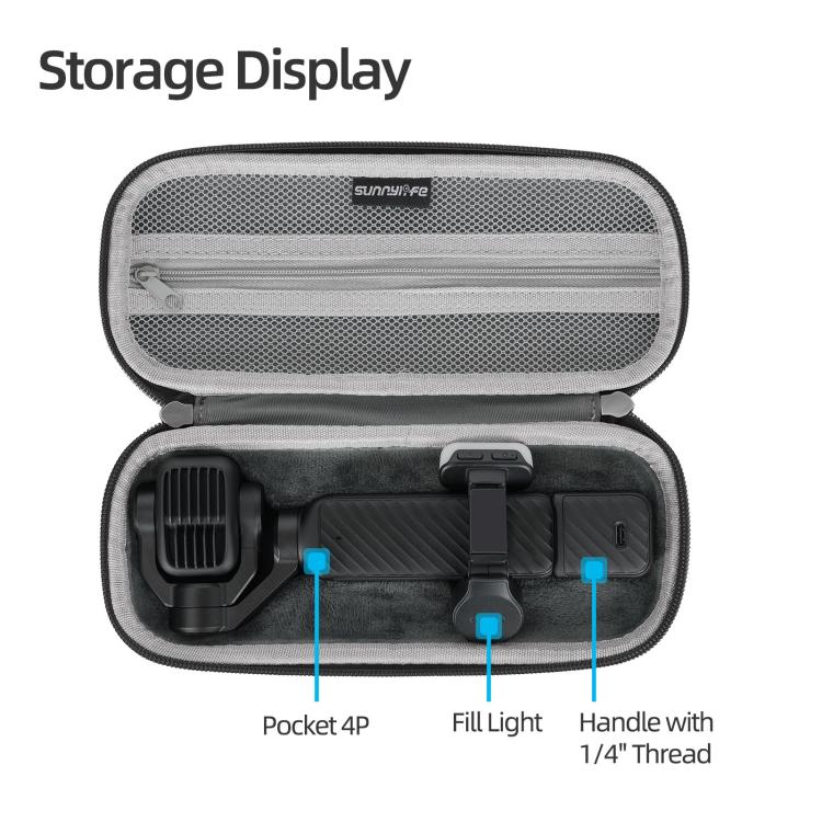 Sunnylife Colorful Protective Organizer Standard Combo Bag, For DJI Osmo Pocket 4P