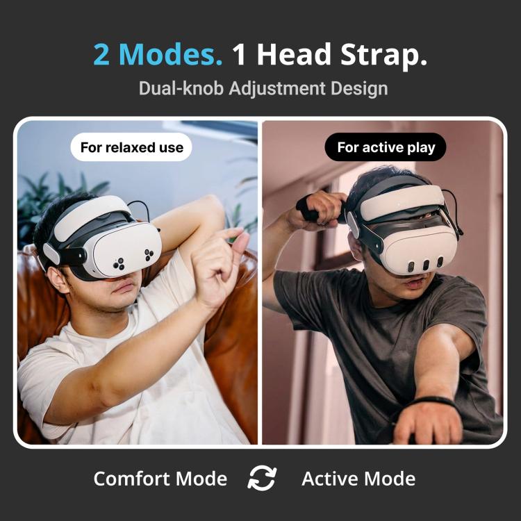 BOBOVR M3 Head Strap for Meta Quest 3 / 3S Adjustable VR Headband Dual Mode Fit, M3