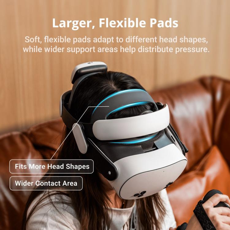 BOBOVR M3 Pro+ VR Head Strap for Meta Quest 3 / 3S with BM60 Battery Cell and Charging Dock, M3 Pro+