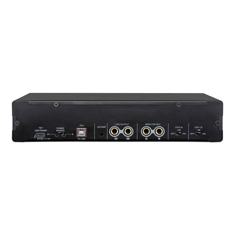 XTUGA E-44 4 In-2 Out 24Bit 192kHz Professional USB Audio Interface Recording Sound Card, E-44