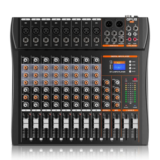 XTUGA GP80 8-Channel Professional Analog Mixer, GP80