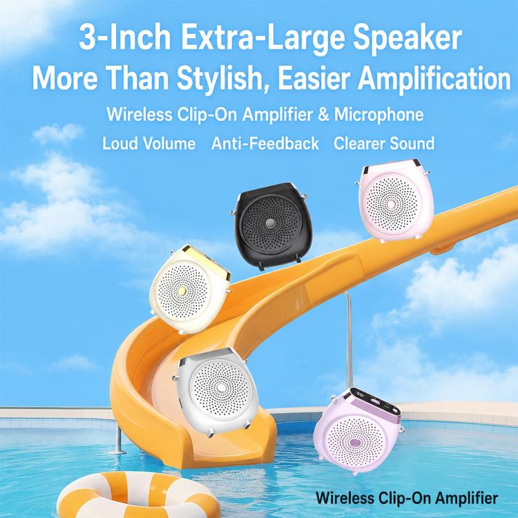 M26 Single Mic Portable Wireless Lavalier Microphone Teaching Voice Amplifier, M26
