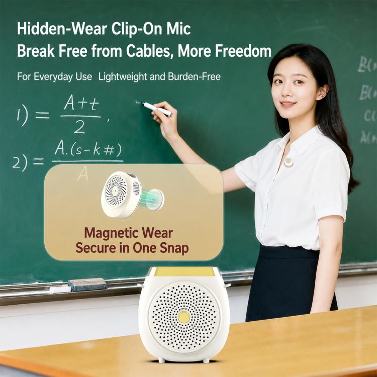 M26 Single Mic Portable Wireless Lavalier Microphone Teaching Voice Amplifier, M26
