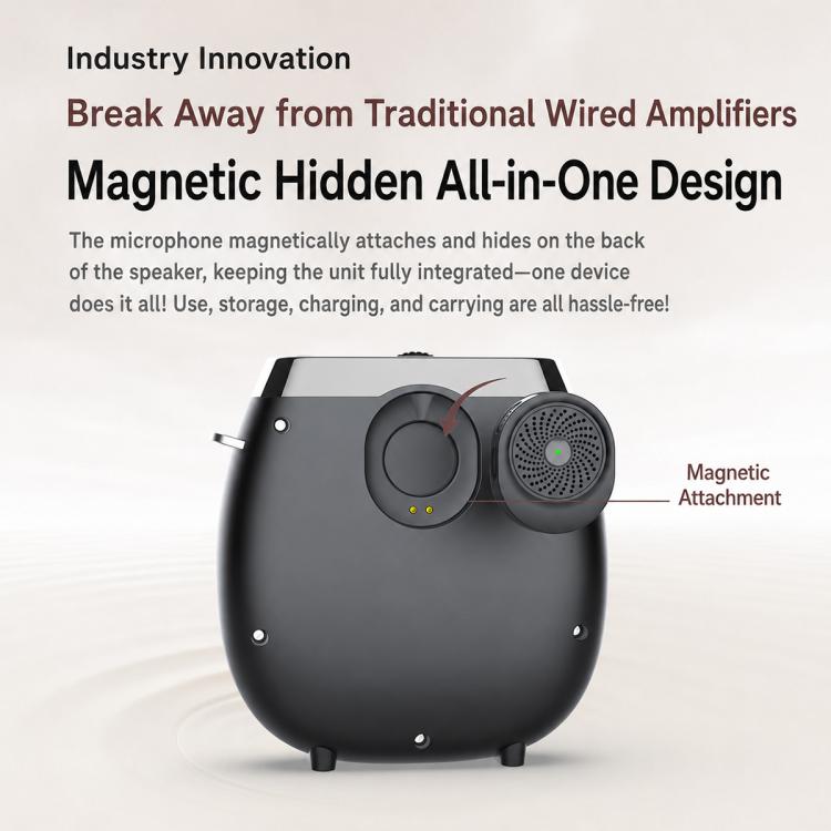 M26 Single Mic Portable Wireless Lavalier Microphone Teaching Voice Amplifier, M26