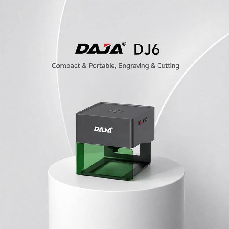 DAJA DJ6 3W Mini Laser Engraver Machine with Heightening Columns / Goggles, EU Plug, US Plug, UK Plug