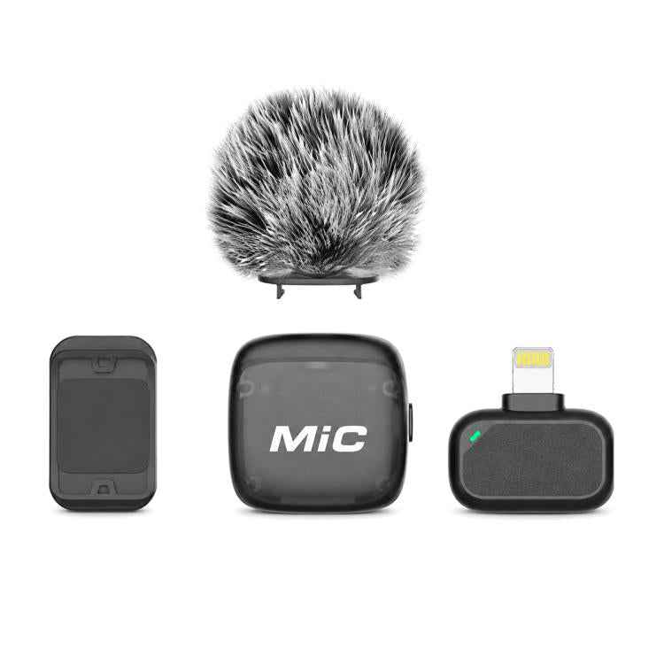 Mic 3 Portable Wireless Lavalier AI Noise Reduction Microphone, 2 in 1 8 Pin Receiver with Charging Dock, 1 in 1 8 Pin Receiver, 2 in 1 Type-C Receiver with Charging Dock, 1 in 1 Type-C Receiver