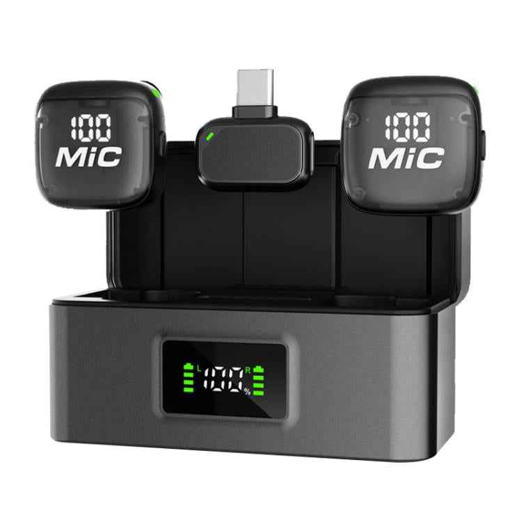 Mic 3 Portable Wireless Lavalier AI Noise Reduction Microphone, 2 in 1 8 Pin Receiver with Charging Dock, 1 in 1 8 Pin Receiver, 2 in 1 Type-C Receiver with Charging Dock, 1 in 1 Type-C Receiver