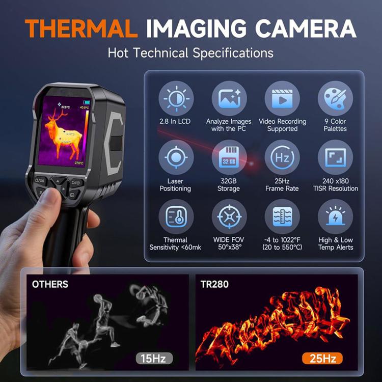 ARTBULL 2.8-inch -20-550 Degrees Celsius Thermal Imager Camera