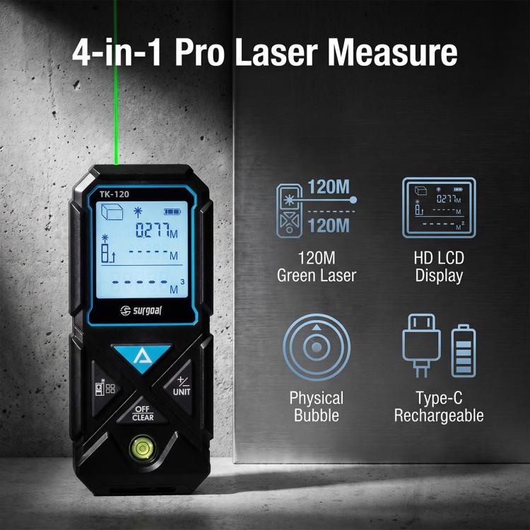 ARTBULL TK-120 120m Green Laser Distance Meter, TK-120