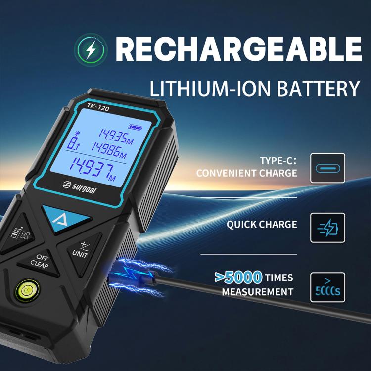 ARTBULL TK-120 120m Green Laser Distance Meter, TK-120