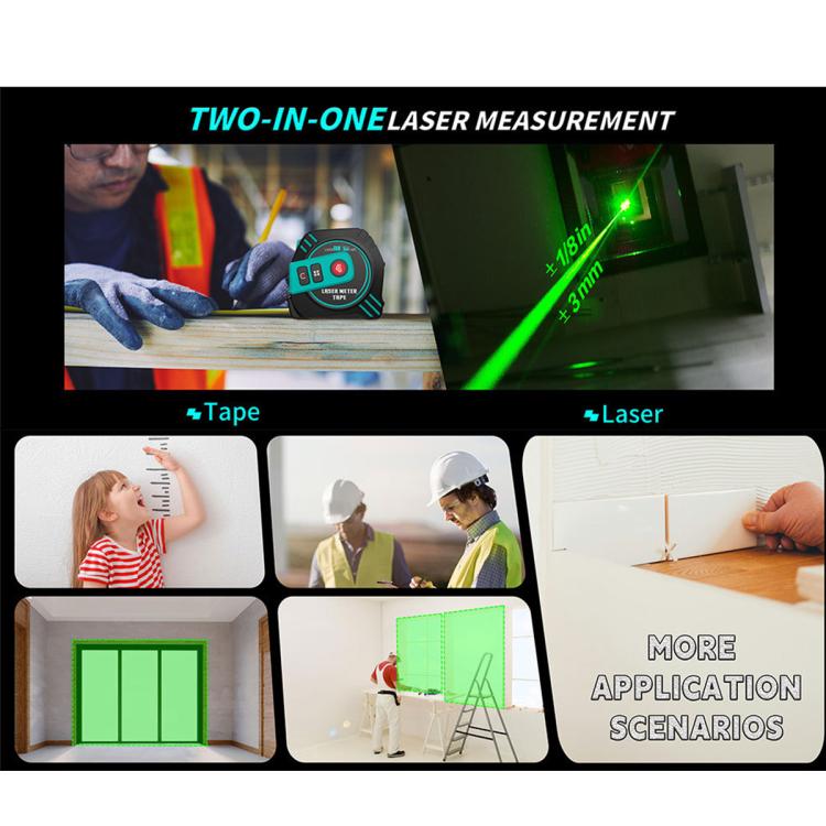 ARTBULL T2 2 in 1 Green Laser Distance Meter & Tape Measure, T2