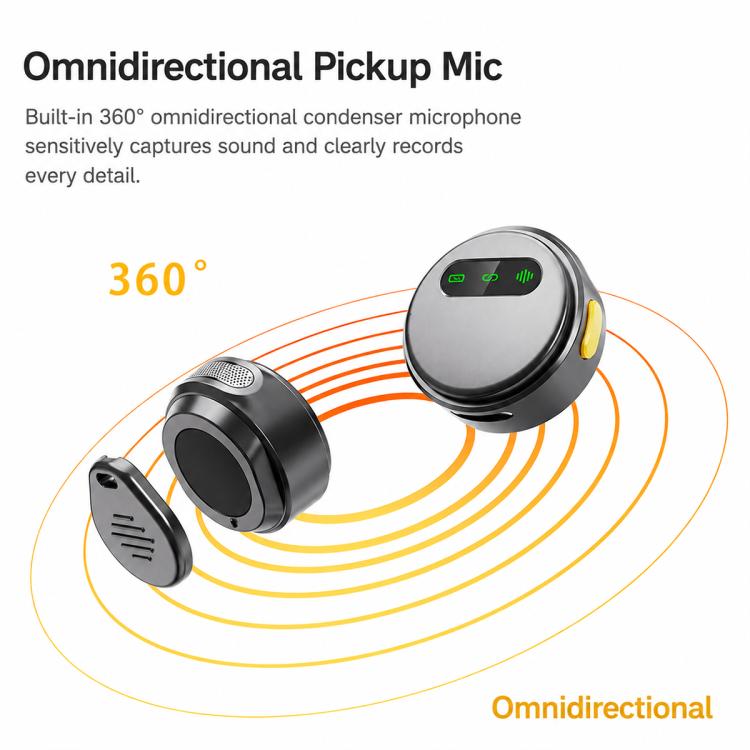 Q10 Magnetic Live Streaming Wireless Lavalier Noise Reduction Microphone, Type-C, 8 Pin, Type-C+8 Pin