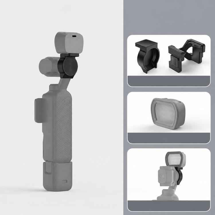 For DJI Osmo Pocket 3 NEEWER Fill Light Magnetic Holder Action Camera Portable Light, Single Light with Mount, Dual Light with Mount, Triple Light with Mount, Fill Light Filter Kit, Dual Light Kit, Black Single Light with Mount                         ...