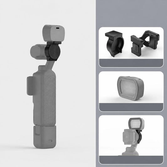For DJI Osmo Pocket 3 NEEWER Fill Light Magnetic Holder Action Camera Portable Light, Single Light with Mount, Dual Light with Mount, Triple Light with Mount, Fill Light Filter Kit, Dual Light Kit, Black Single Light with Mount                         ...
