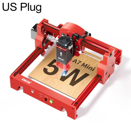 DAJA A7 mini 5W Portable Desktop Laser Engraving Machine for Wood, Metal, Leather, Acrylic, US Plug, EU Plug, UK Plug