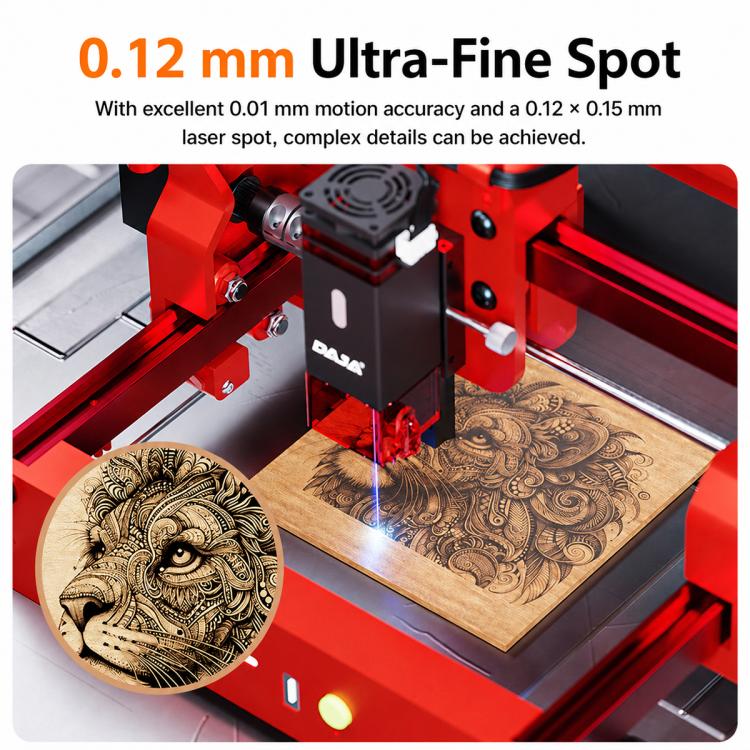 DAJA A7 mini 5W Portable Desktop Laser Engraving Machine for Wood, Metal, Leather, Acrylic, US Plug, EU Plug, UK Plug