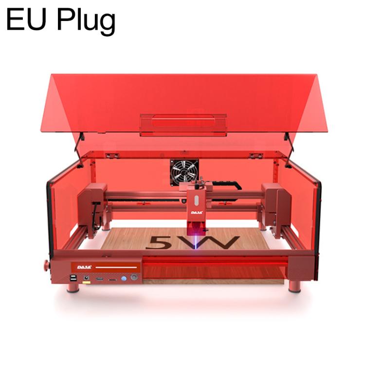 DAJA A6 Pro Enclosed Small Laser Engraving Machine, Blue Laser 5W, Infrared Laser 1W