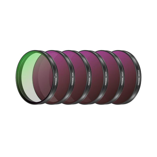 For DJI Osmo Action 6 / 5 Pro / 4 NEEWER Camera Lens Filter, 6 in 1 CPL ND External, 4 in 1 ND8-64PL, 4 in 1 CPL ND8-32 Threaded, 6 in 1 CPL ND Threaded